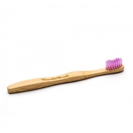 HUMBLE BRUSH Szczoteczka dla dzieci bambusowa ULTRA SOFT różowa 14,5cm